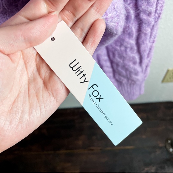 -`♡´- Free! NWT Knit Wool Blend Sweater Size S - Picture 12 of 13